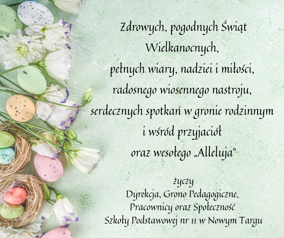 Kartka z życzeniami wielkanocnymi